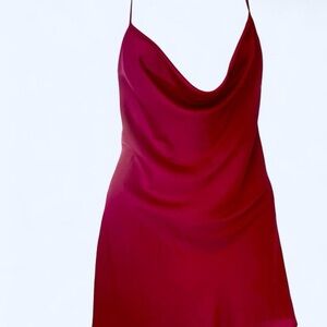 Garage Fuchsia Slip Dress with open back M